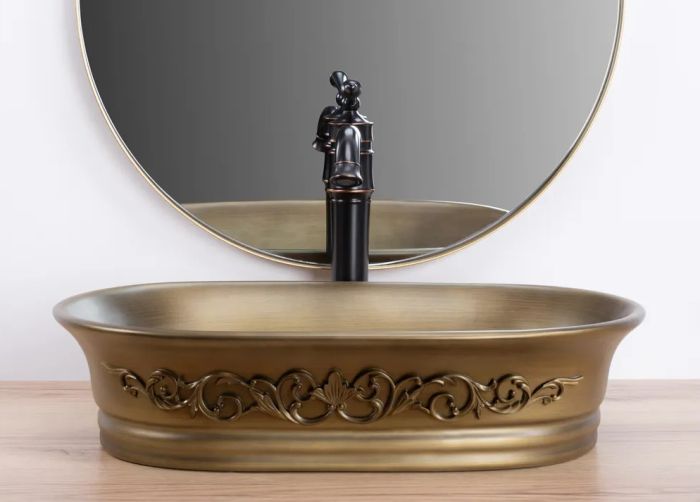 Умывальник REA WILMA RUSTIC накладной