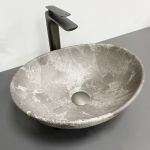 Умывальник VBI PARMA DARK GREY STONE MATT накладной