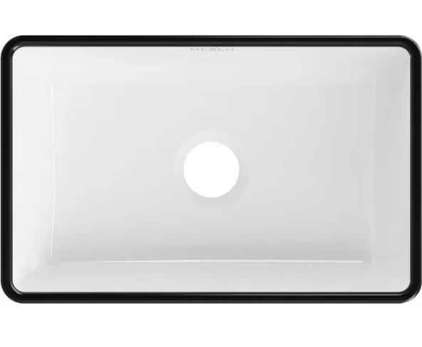 Умивальник MEXEN NADIA 36 WHITE BLACK EDGE накладний