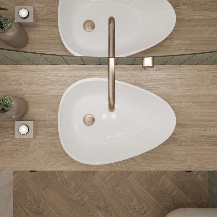 Умивальник VBI TRENTO 55 WHITE накладний