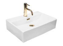 Умывальник REA BONITA G WHITE накладной подвесной