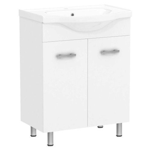 Тумба с умывальником RJ LOTUS-L 62*32,8*70см, белая