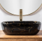 Умывальник REA BELINDA BLACK MARBLE SHINY накладной