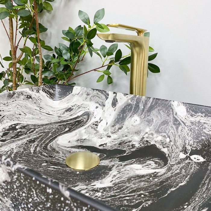 Умывальник VBI LATINA DARK MARMO MATT накладной