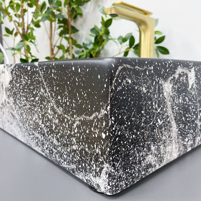 Умывальник VBI LATINA DARK MARMO MATT накладной