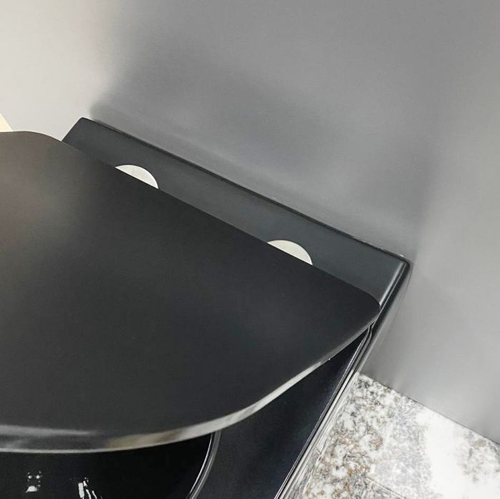 Підвісний унітаз VBI VULCANO BLACK GLOSSY