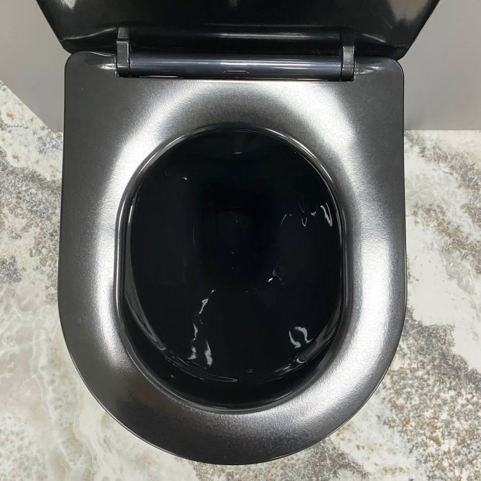 Підвісний унітаз VBI VULCANO BLACK GLOSSY