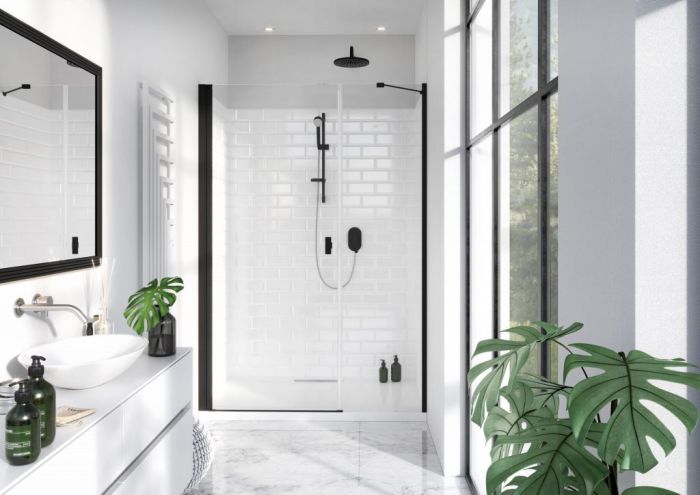 Душевая дверь Radaway NES Black DWS I 1100Rx2000 прозрачное стекло