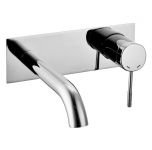 BRENTA змішувач для умивальника, настінний, хром