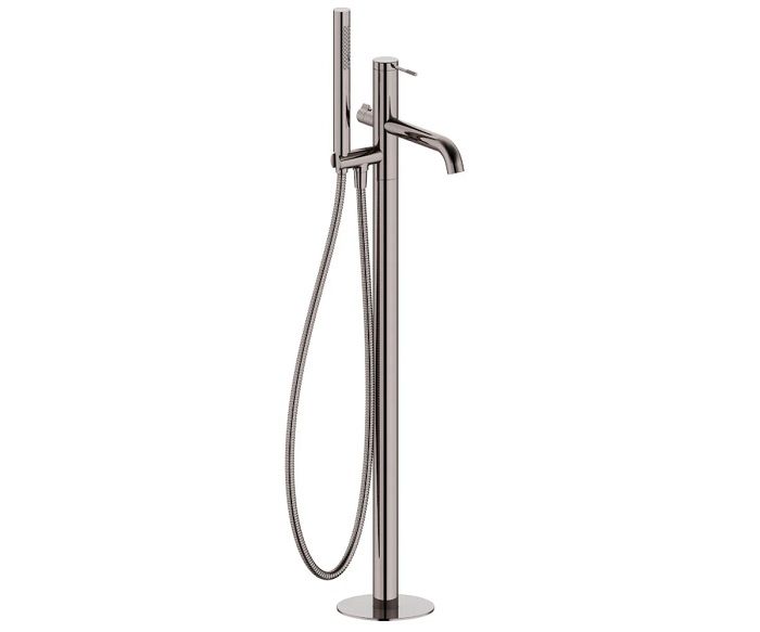 BRENTA смеситель для ванны отдельностоящий, граф.хром, 35 мм