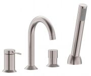 BRENTA змішувач для ванни врізний, нікель