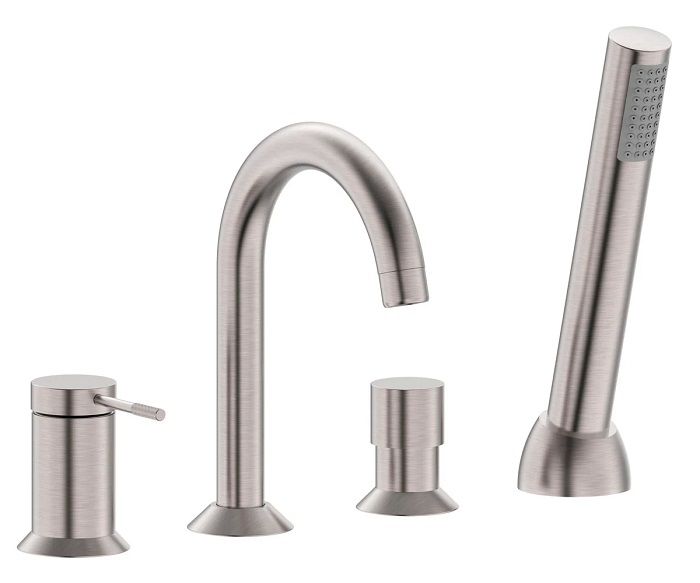 BRENTA змішувач для ванни врізний, нікель