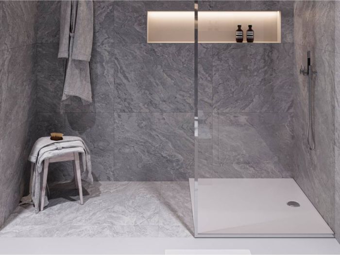 Душовий піддон 90x90 Miraggio BRUGGE з литого мармуру