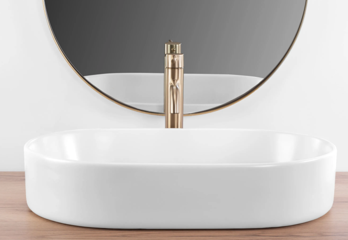 Умивальник REA NADIA 60 WHITE MATT накладний