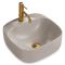 Умывальник REA LUIZA 42 GREY MAT накладной серый матовый