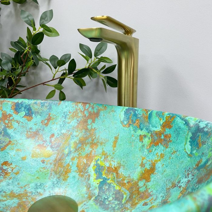 Умивальник VBI PARMA MARBLE GREEN MATT накладний