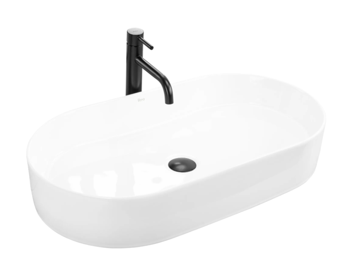 Умывальник REA NADIA 70 WHITE белый накладной