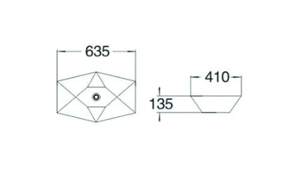 Умивальник MEXEN ELENA WHITE накладний