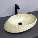 Умывальник VBI ROTELLO BEIGE ONYX MATT накладной