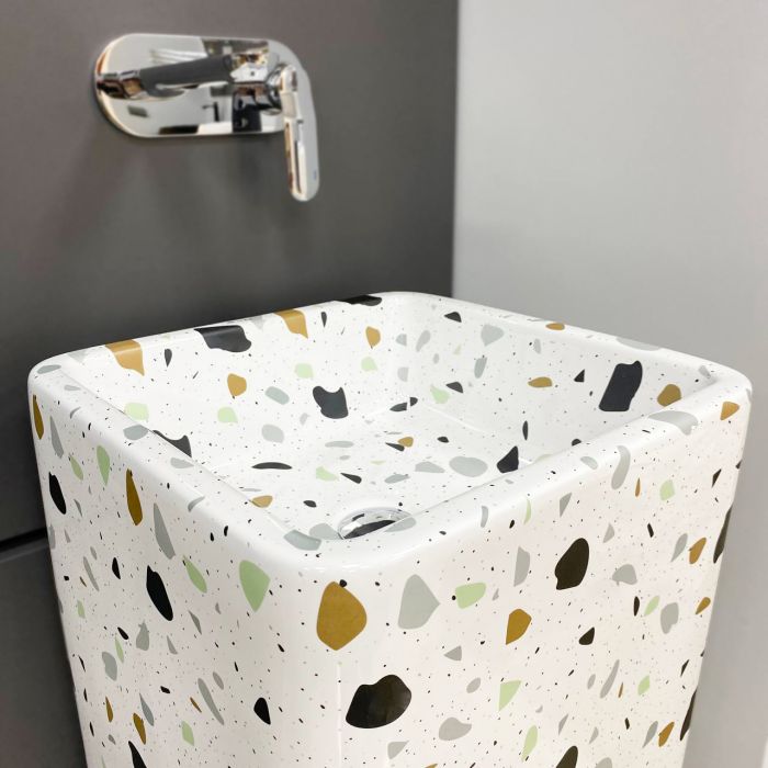 Умывальник VBI LUKKA TEZO GLOSSY напольный