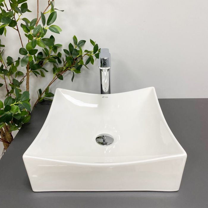 Умивальник VBI VIAREGGIO S WHITE накладний