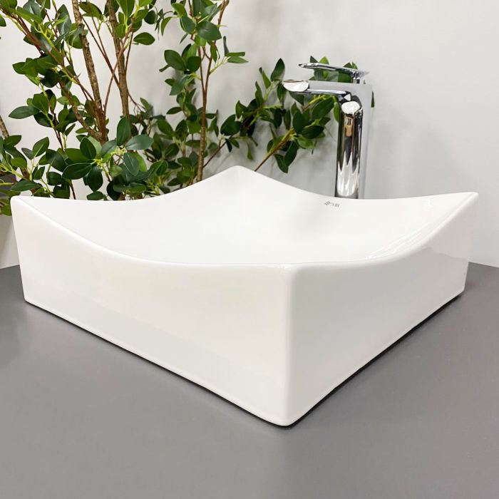 Умивальник VBI VIAREGGIO S WHITE накладний