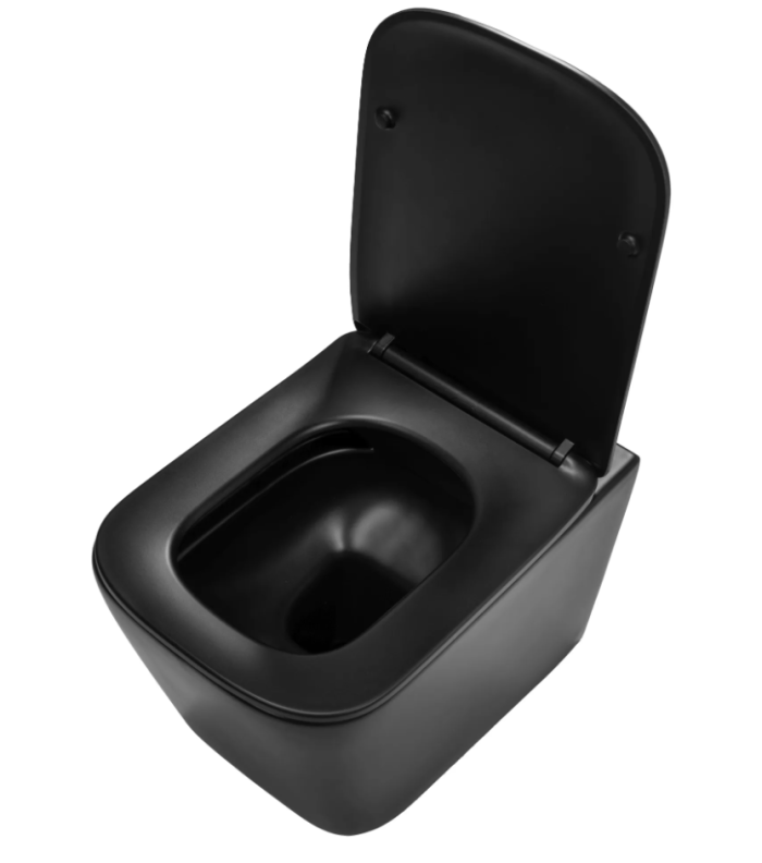 Підвісний унітаз REA RAUL BLACK MATT чорний