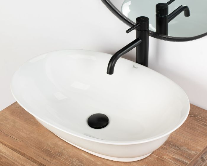 Умывальник REA ROMA накладной белый