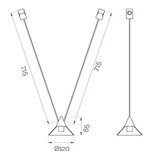Светильники для модульной системы Cable Module A-2 Black 4000K