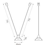 Светильники для модульной системы Cable Module A-2 Black 3000K