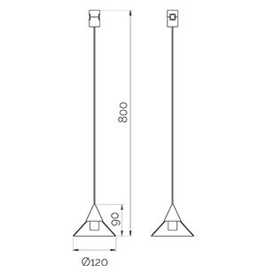 Світильники для модульної системи Cable Module A Brass 3000K