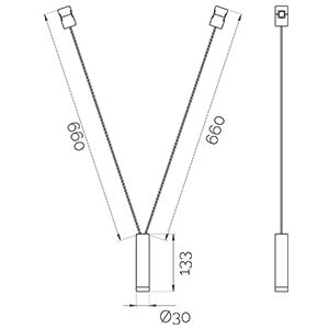 Светильники для модульной системы Cable Module B-2 Brass 4000K