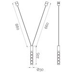 Світильники для модульної системи Cable Module C-2 Black 4000K