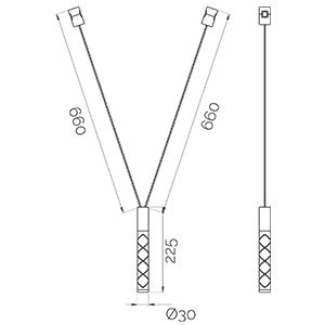 Светильники для модульной системы Cable Module C-2 Brass 4000K