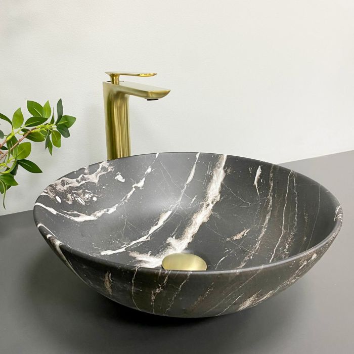 Умывальник VBI AMALFI BLACK ONYX MATT накладной