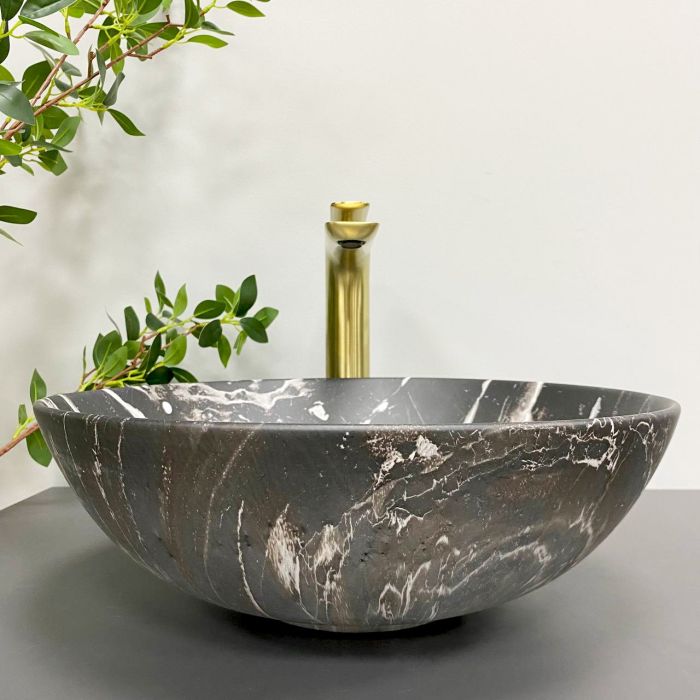 Умывальник VBI AMALFI BLACK ONYX MATT накладной