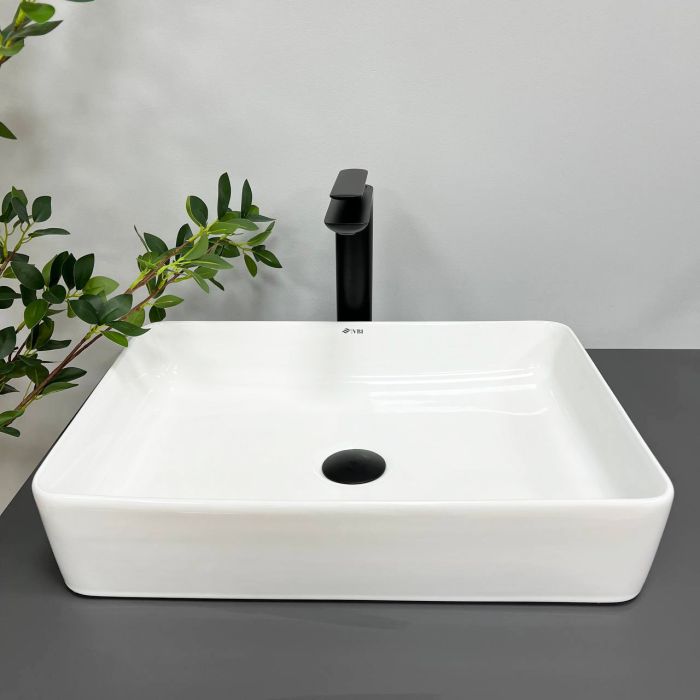 Умывальник VBI TRIEST S WHITE накладной