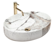Умывальник REA QUEEN THUNDER накладной мрамор