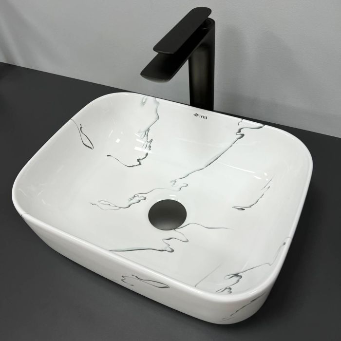 Умивальник VBI PALERMO S MARMO GLOSSY накладний