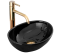 Умивальник REA SOFIA MINI BLACK накладний чорний