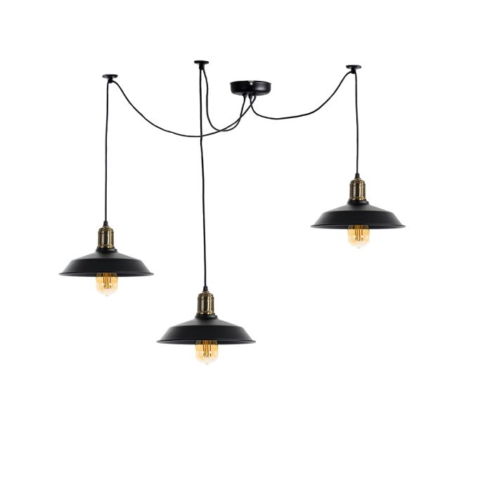 Люстра павук Atmolight NewYork P260 Spider-3 Black