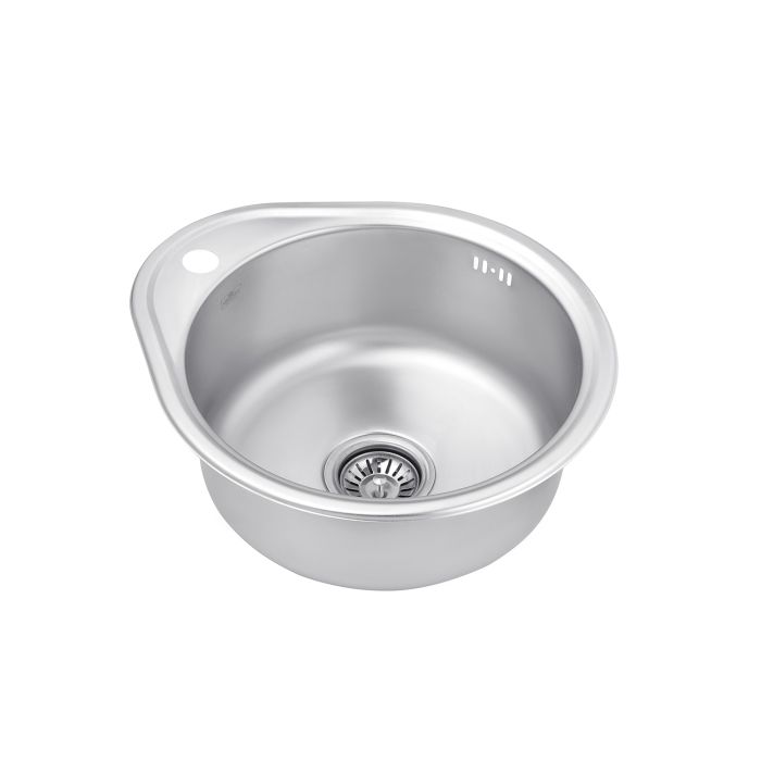 Кухонна мийка Kroner KRP Satin - 4843 (0.8 мм)