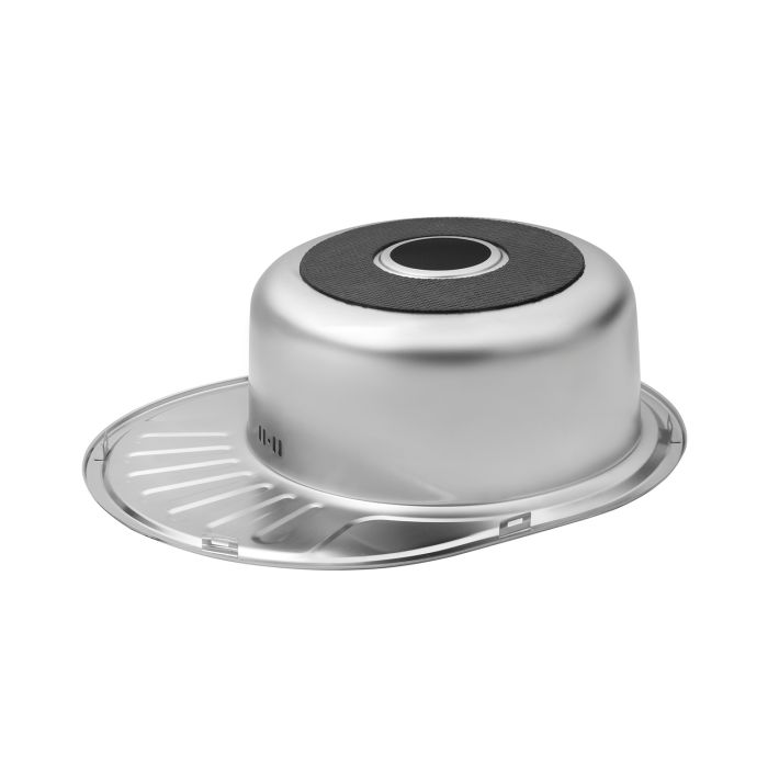 Кухонна мийка Kroner KRP Satin - 5745 (0.8 мм)