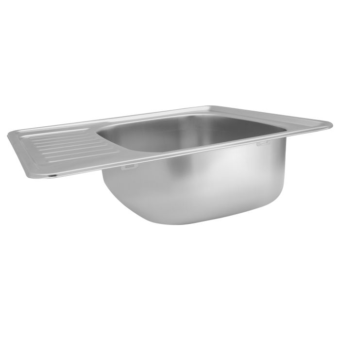 Кухонна мийка Kroner KRP Satin - 5848 (0.8 мм)