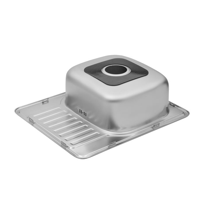 Кухонна мийка Kroner KRP Satin - 5848 (0.8 мм)