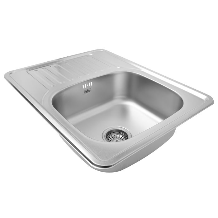 Кухонна мийка Kroner KRP Satin - 6350 (0.8 мм)