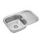 Кухонна мийка Kroner KRP Satin - 7549 (0.8 мм)