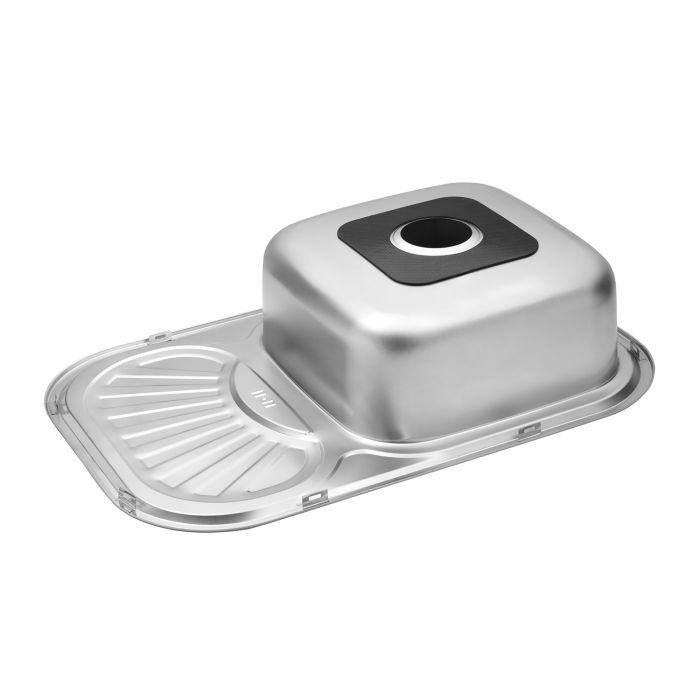 Кухонна мийка Kroner KRP Satin - 7549 (0.8 мм)