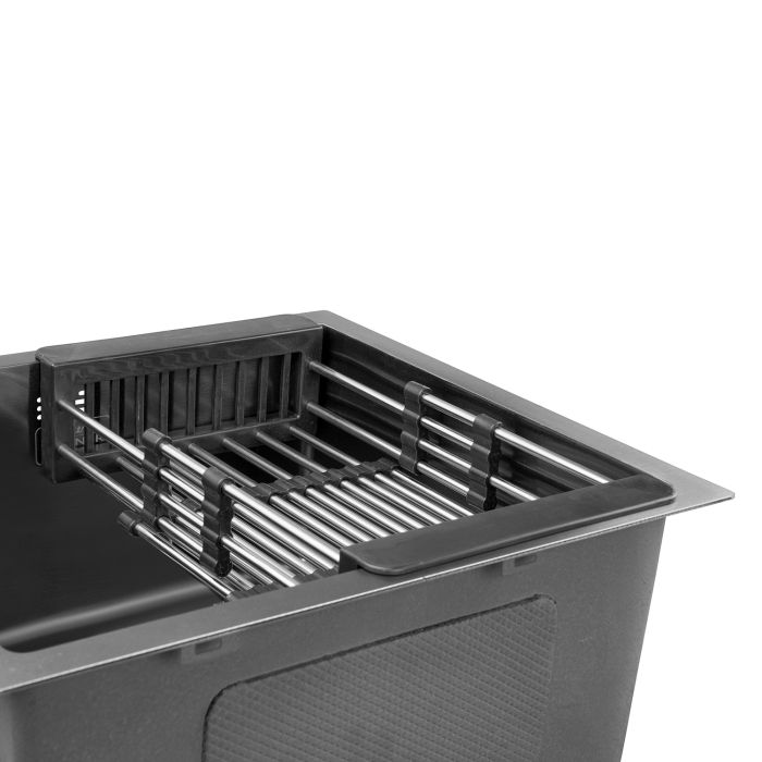 Кухонна мийка Kroner KRP Schwarze - 4843HM PVD (3.0/1.0 мм)