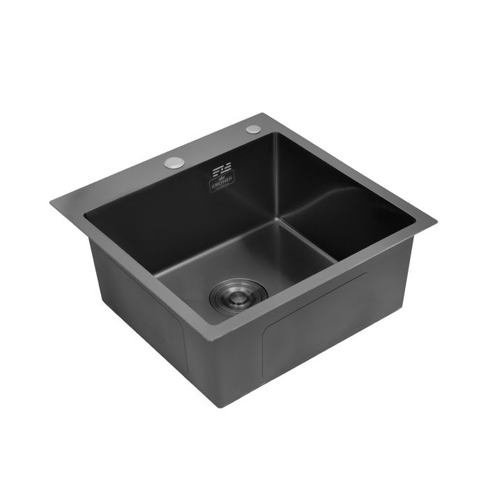 Кухонна мийка Kroner KRP Schwarze - 5050HM PVD (3.0/1.0 мм)